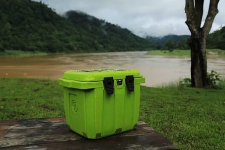 ถังน้ำแข็งเกรดพรีเมี่ยม FEELFREE ขนาด 45 ลิตร สี LIME CAMO_4